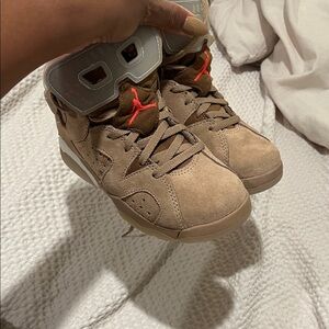 Cactus Jack by Travis Scott Tan and Red Kids Sneakers